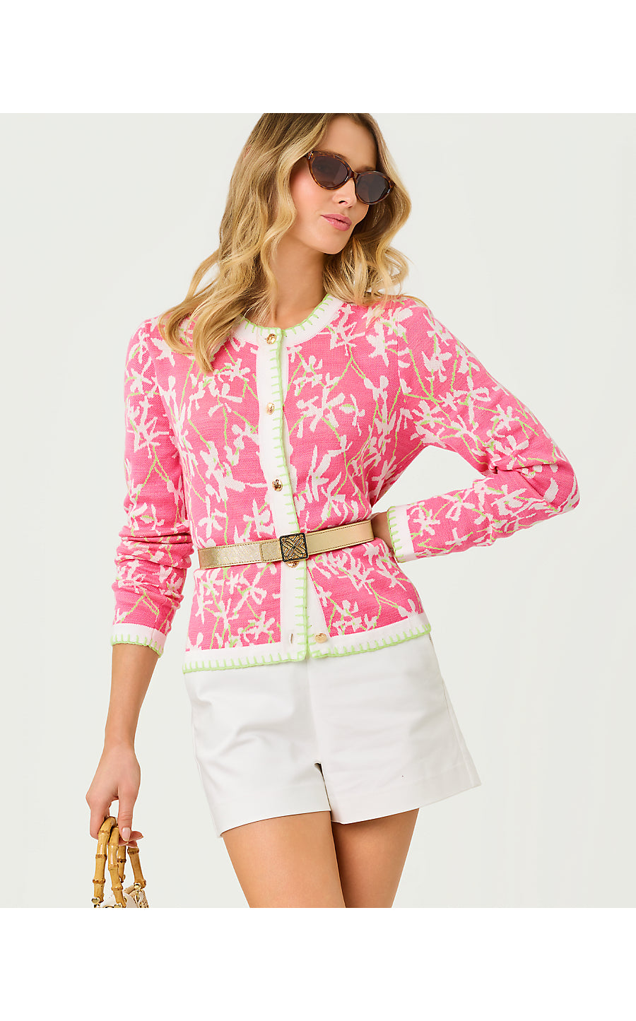 Manzie Cardigan - Confetti Pink - Liza