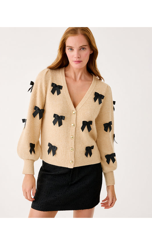 Zarie Sweater - Heathered Wicker Tan - Party Bows