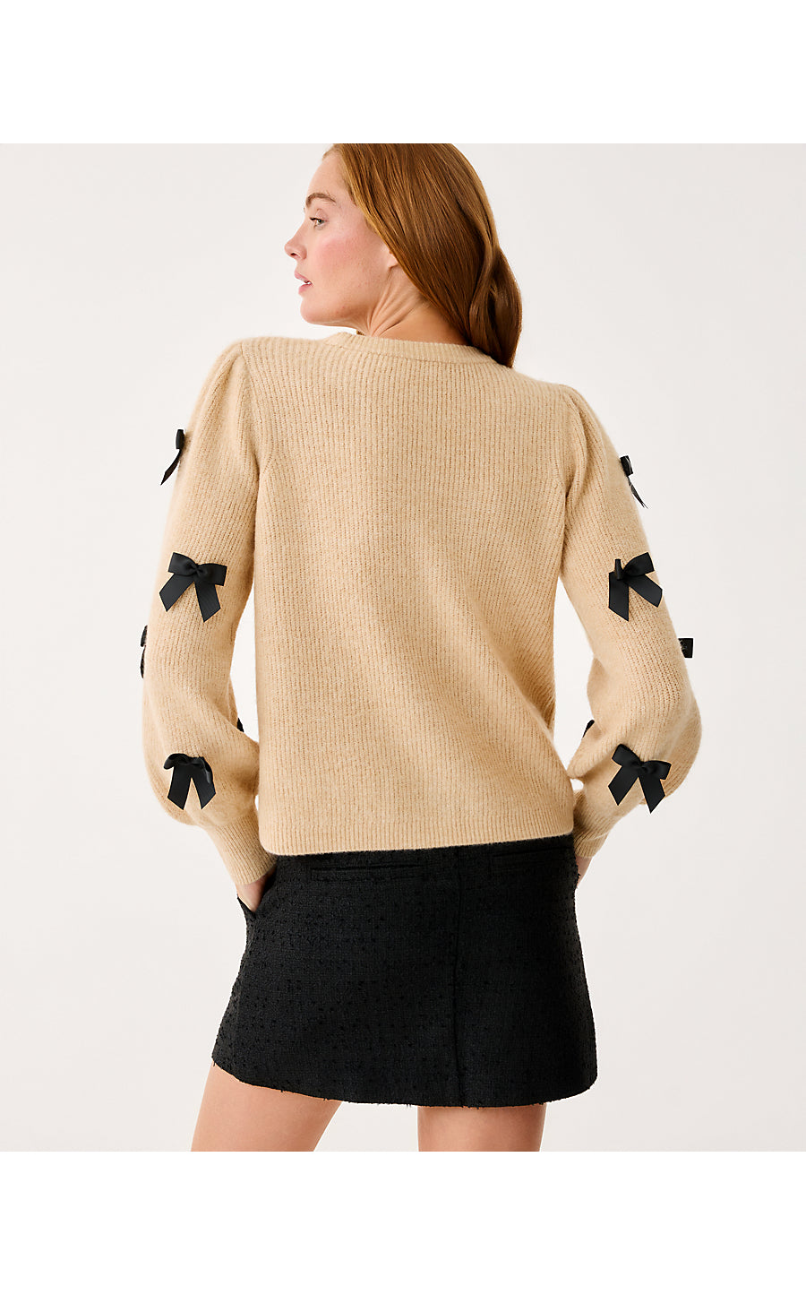 Zarie Sweater - Heathered Wicker Tan - Party Bows