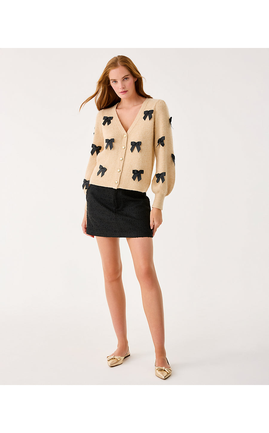Zarie Sweater - Heathered Wicker Tan - Party Bows