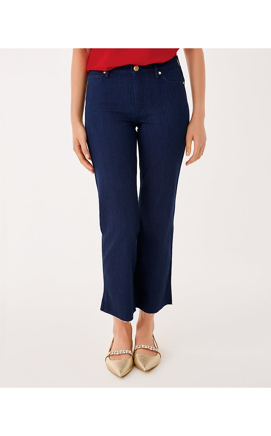 Lindessa Crop Jeans - Dark Wash