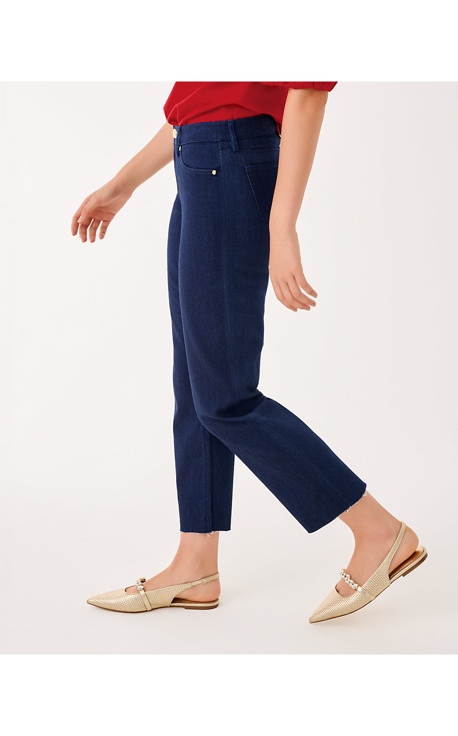 Lindessa Crop Jeans - Dark Wash