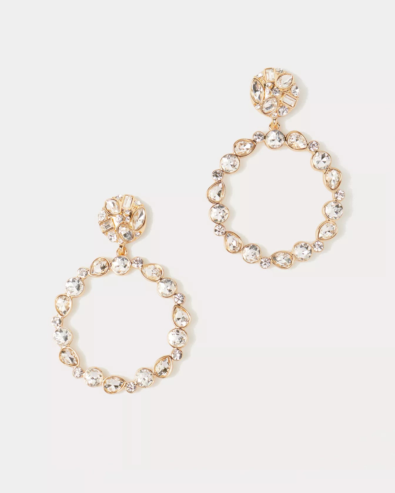 Party Punch Hoop Earrings - Clear