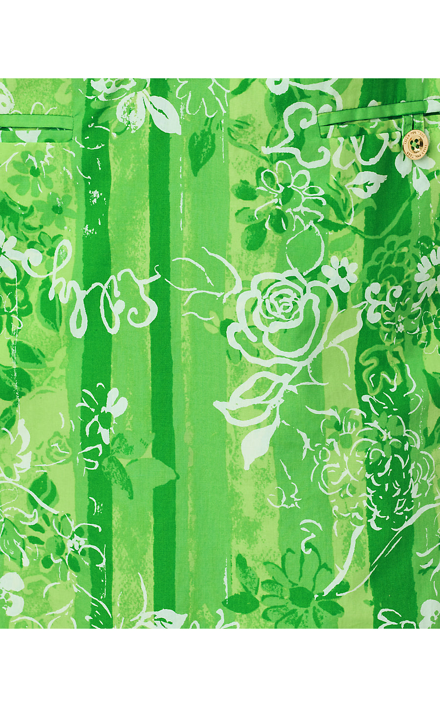 Zorella Shift Dress - Jackfruit Green - Roseys Petals Overlay