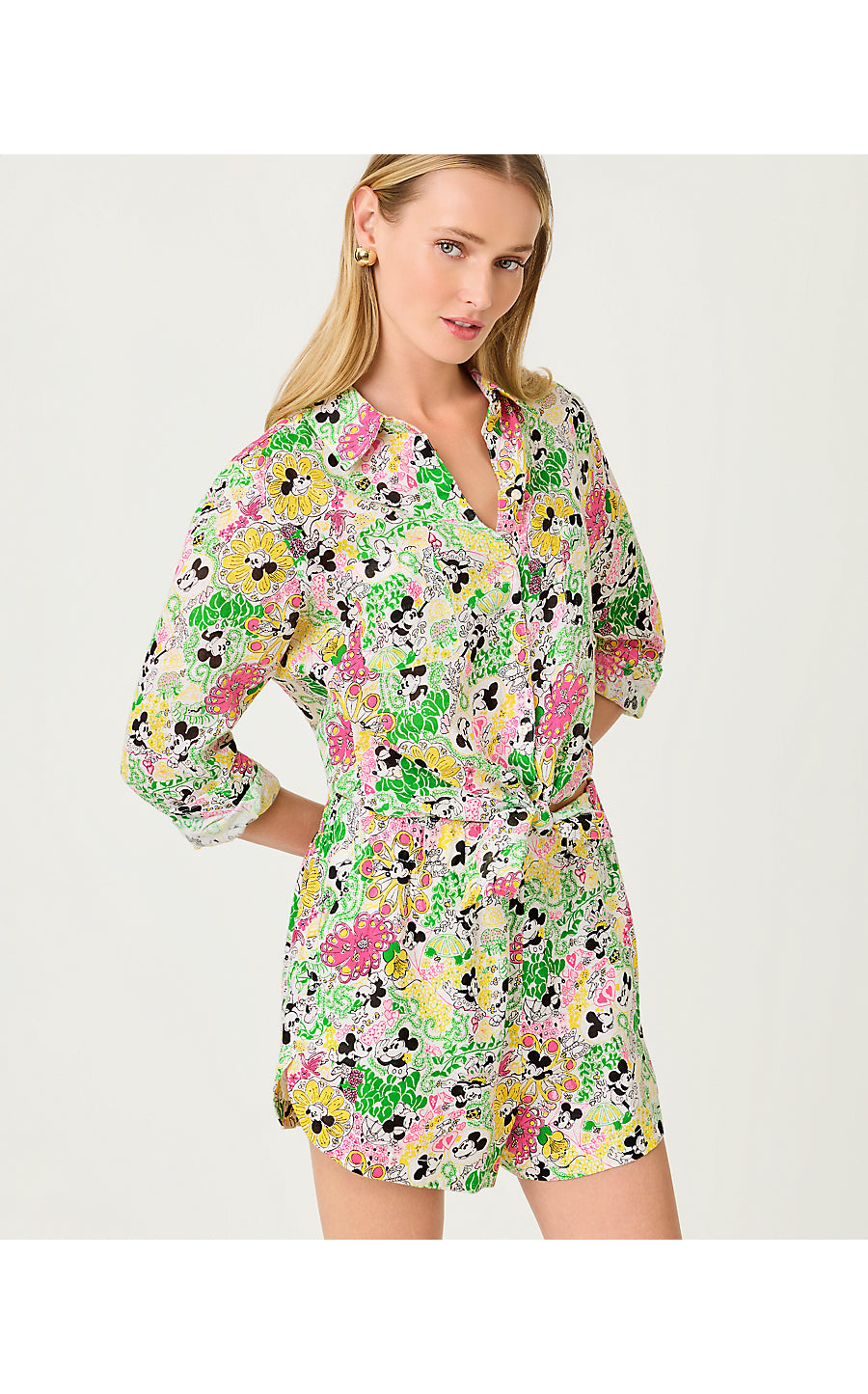 Elodey Linen Short - Throwback Disney