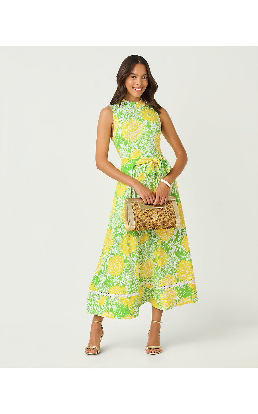 Colman Midi Dress - Crocodile Green - Mumbo Jumbo