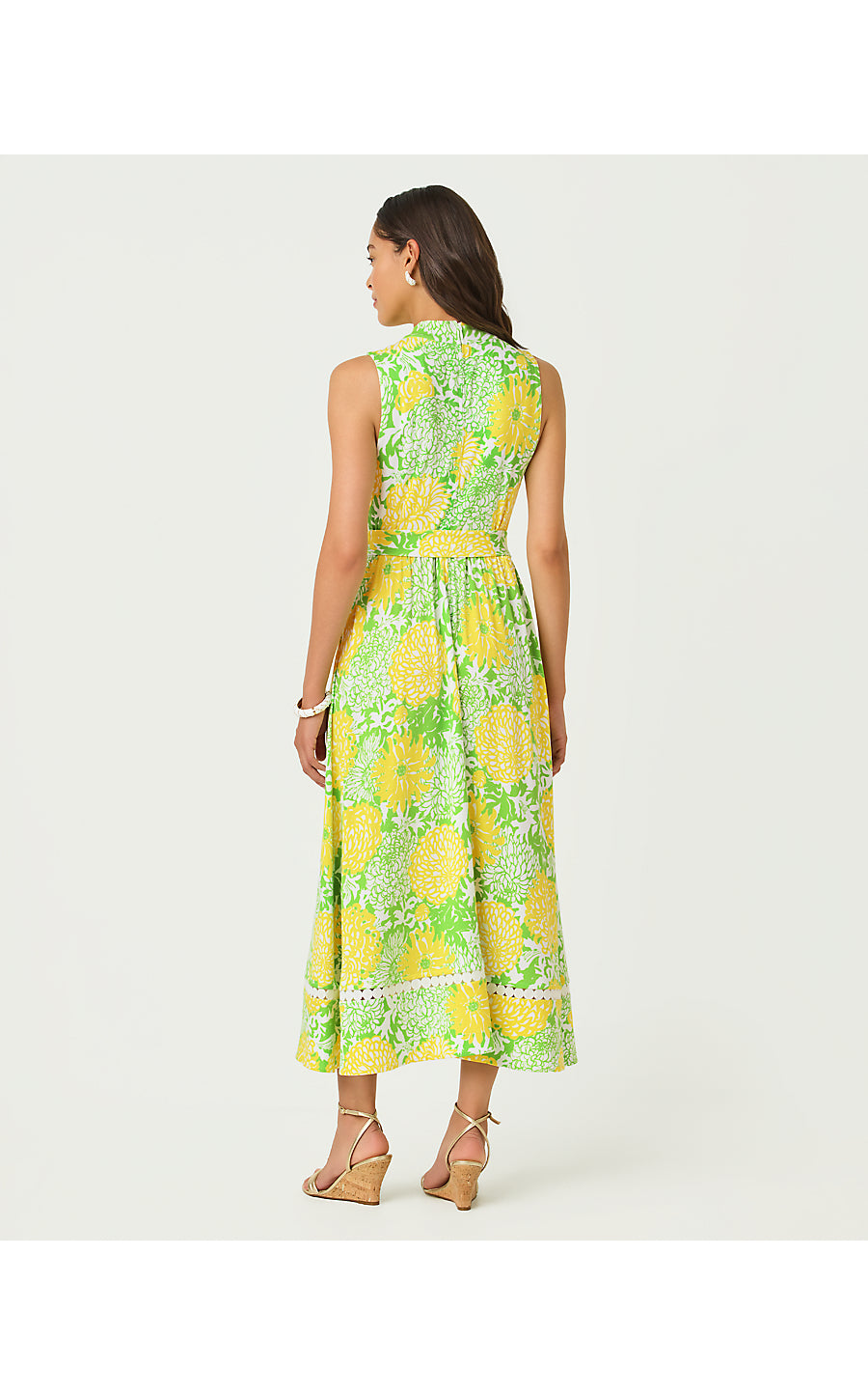 Colman Midi Dress - Crocodile Green - Mumbo Jumbo