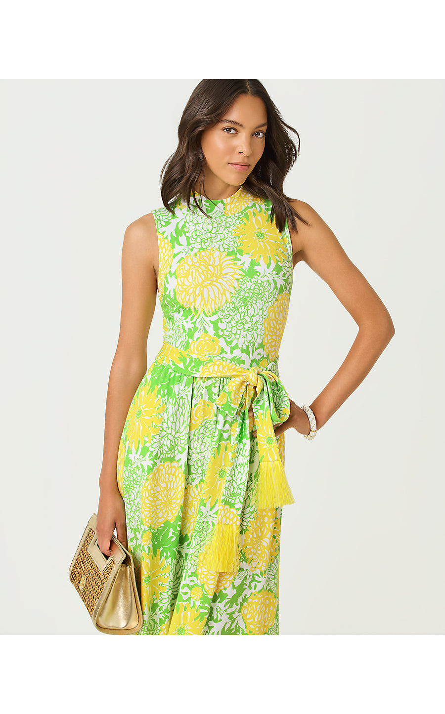 Colman Midi Dress - Crocodile Green - Mumbo Jumbo