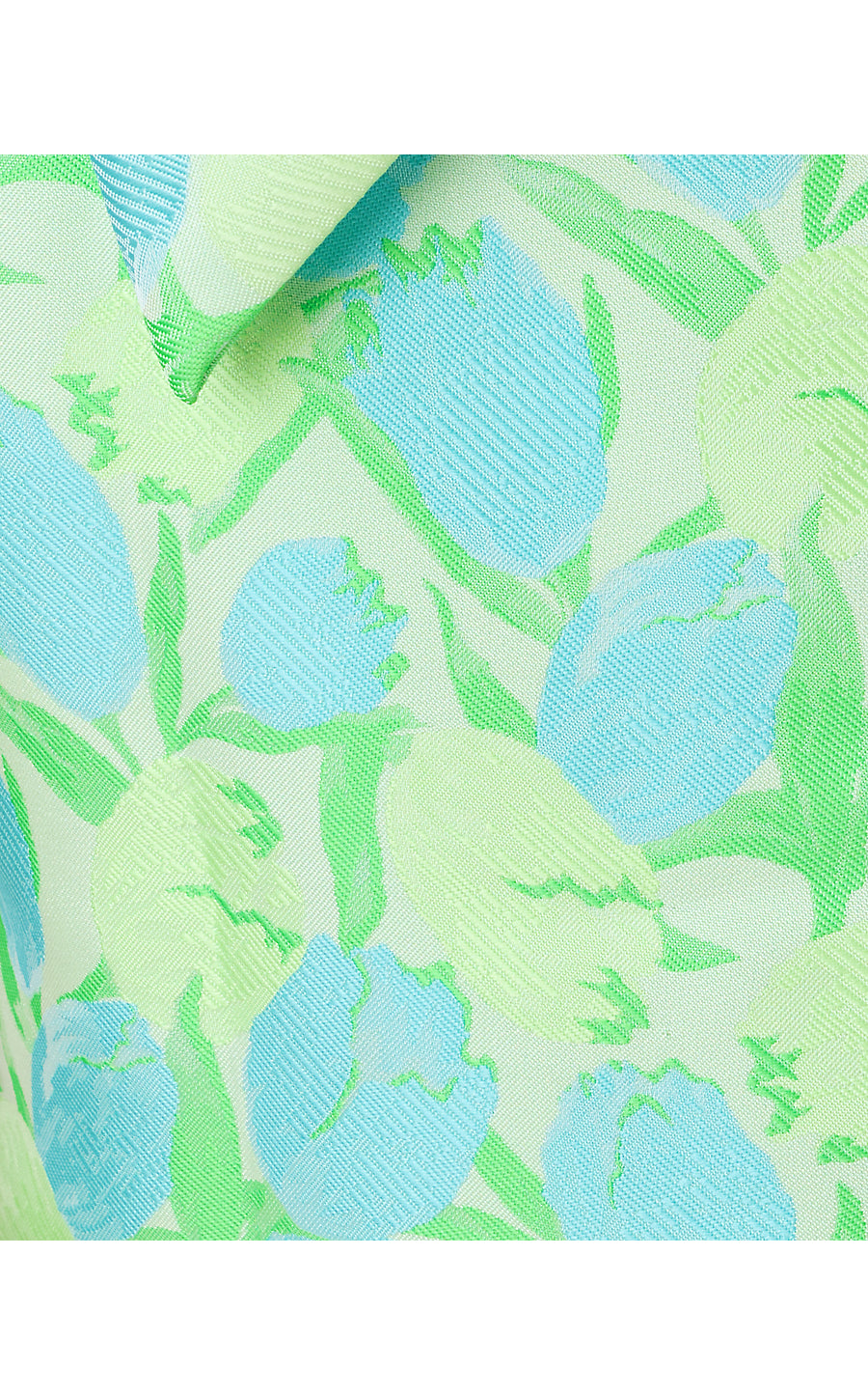 Annaleese Crop Top - Capri Blue - Tulip Tango