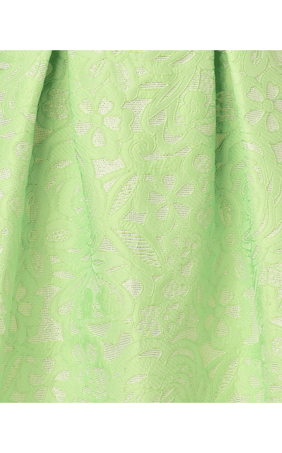 Cerese Romper - Pistachio Macaron - Floral Cutwork Metallic Stripe