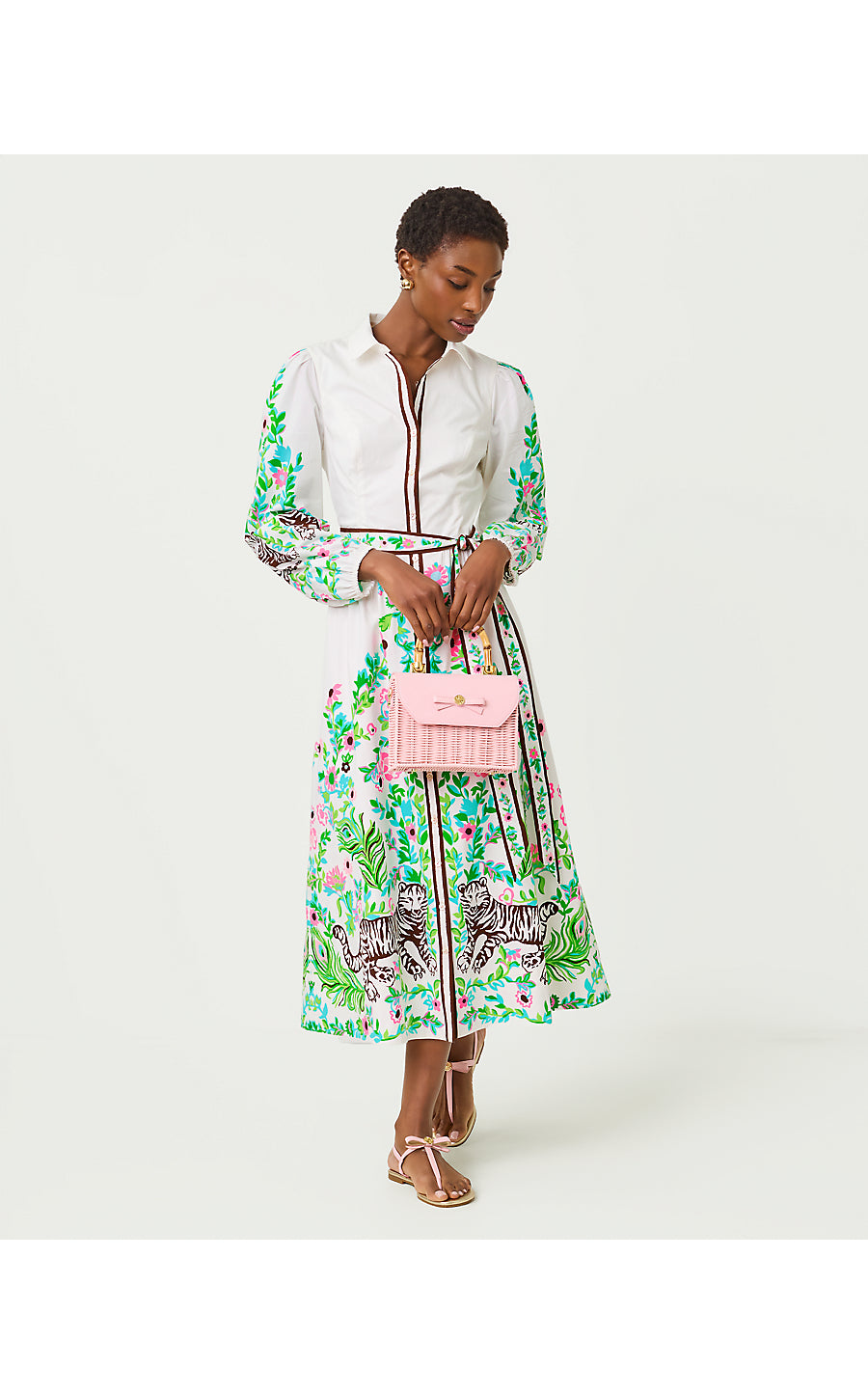 Luanne Midi Shirtdress - Royal Zoo