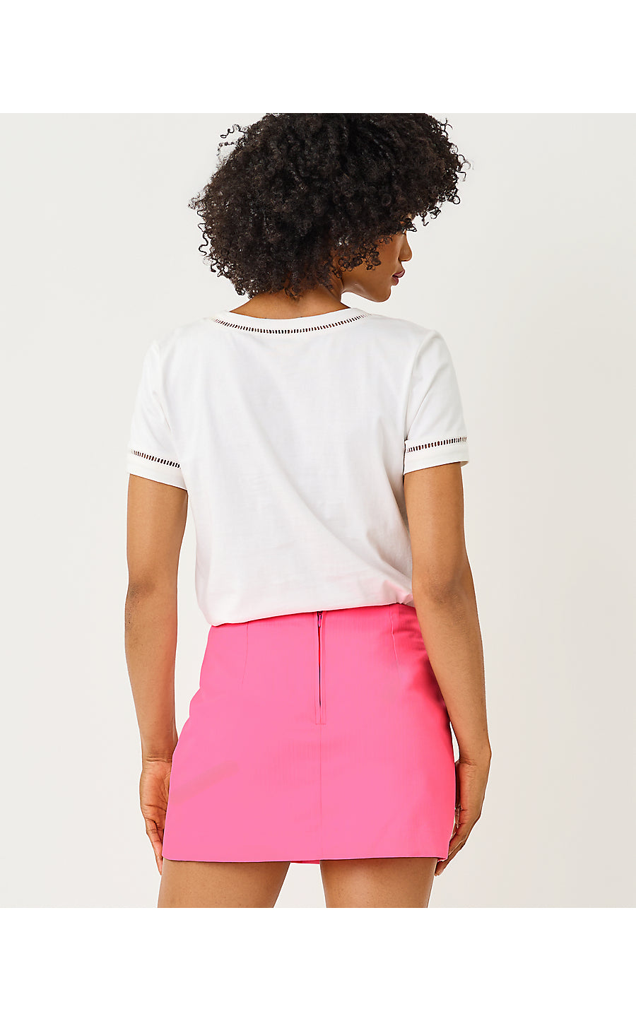 Clairmont Ladder Lace Top - Resort White
