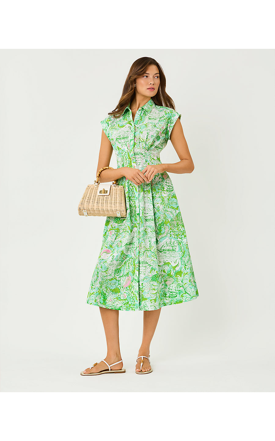 Tonya Midi Shirtdress - Ship to Shore