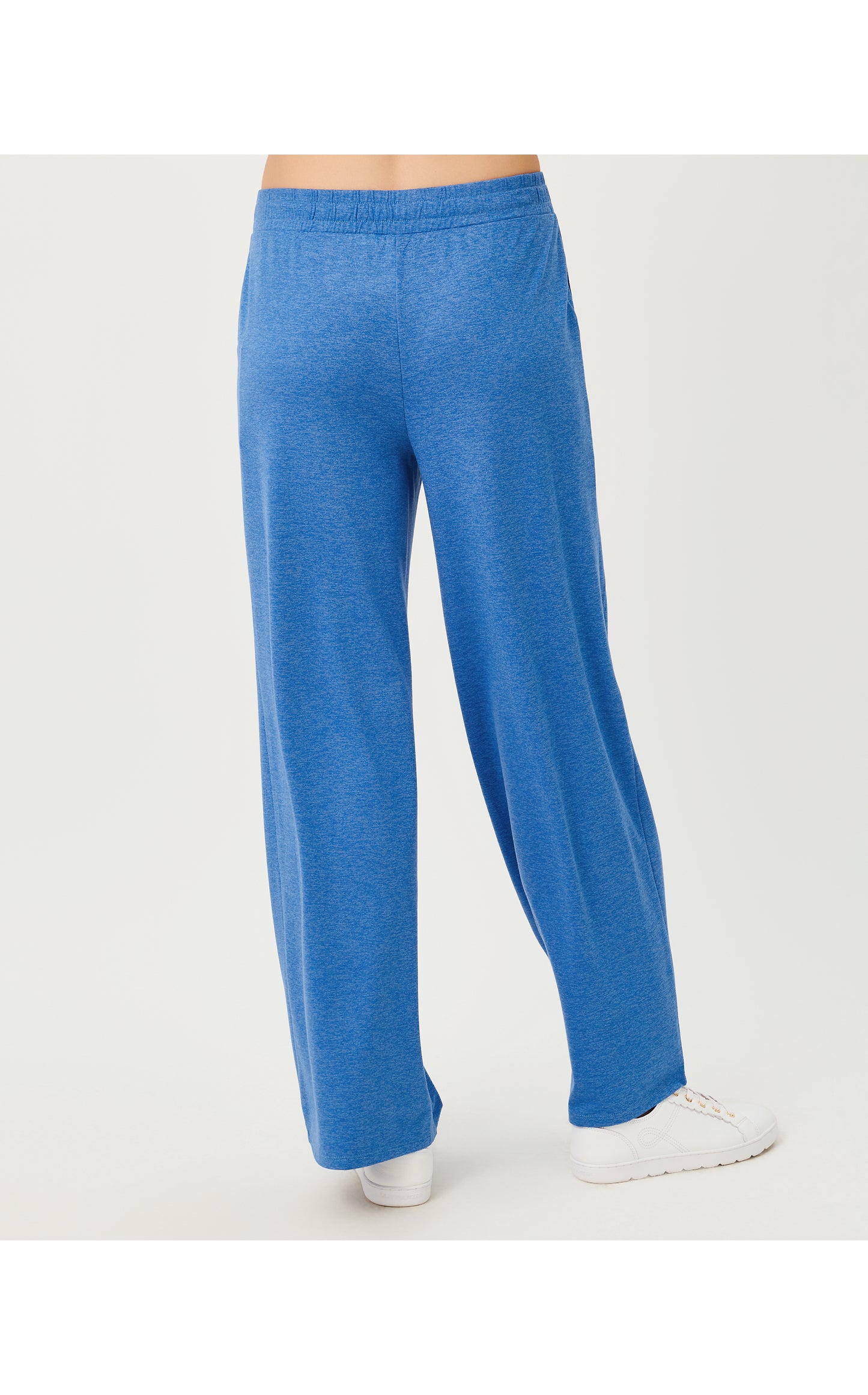Callie Wide Leg Pant - Heathered Merriweather Blue