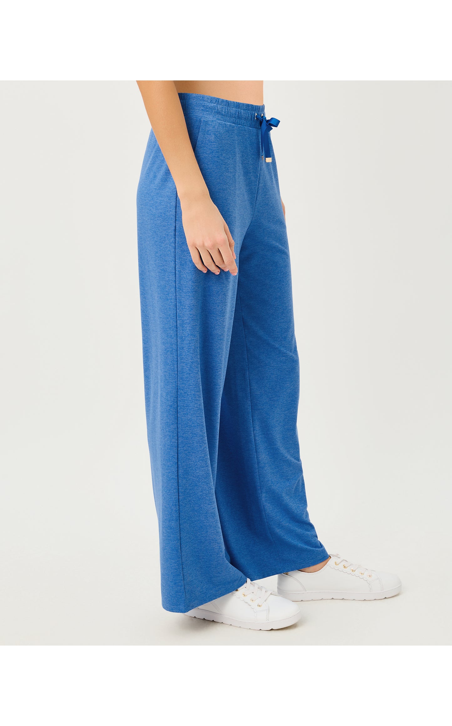 Callie Wide Leg Pant - Heathered Merriweather Blue