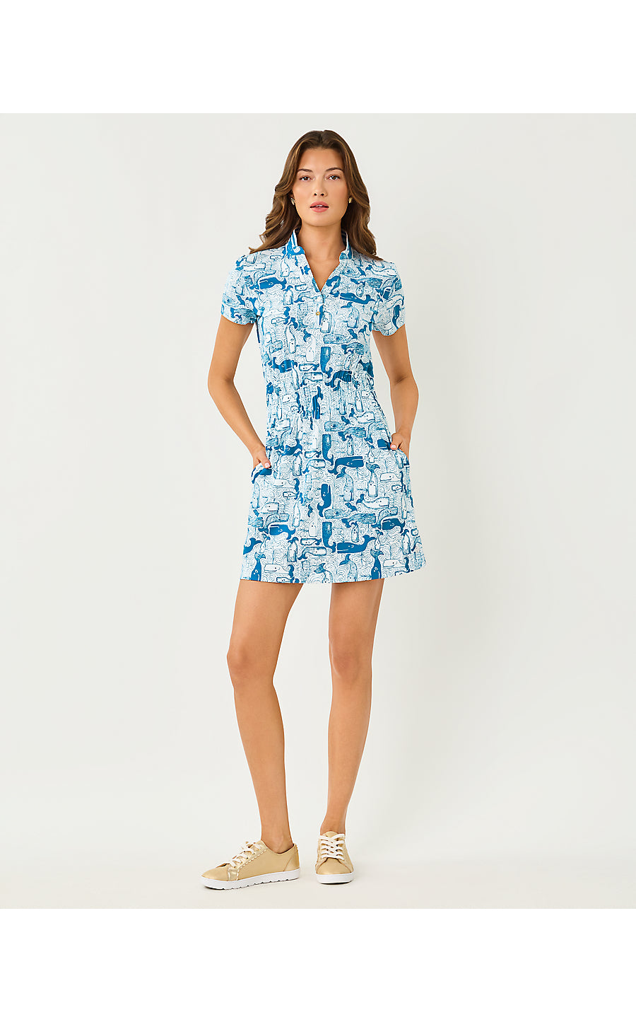 Love Active Dress - Nassau Blue - Thar She Blows