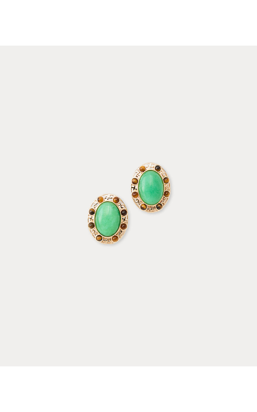 Via Palm Earrings - Chateau Green