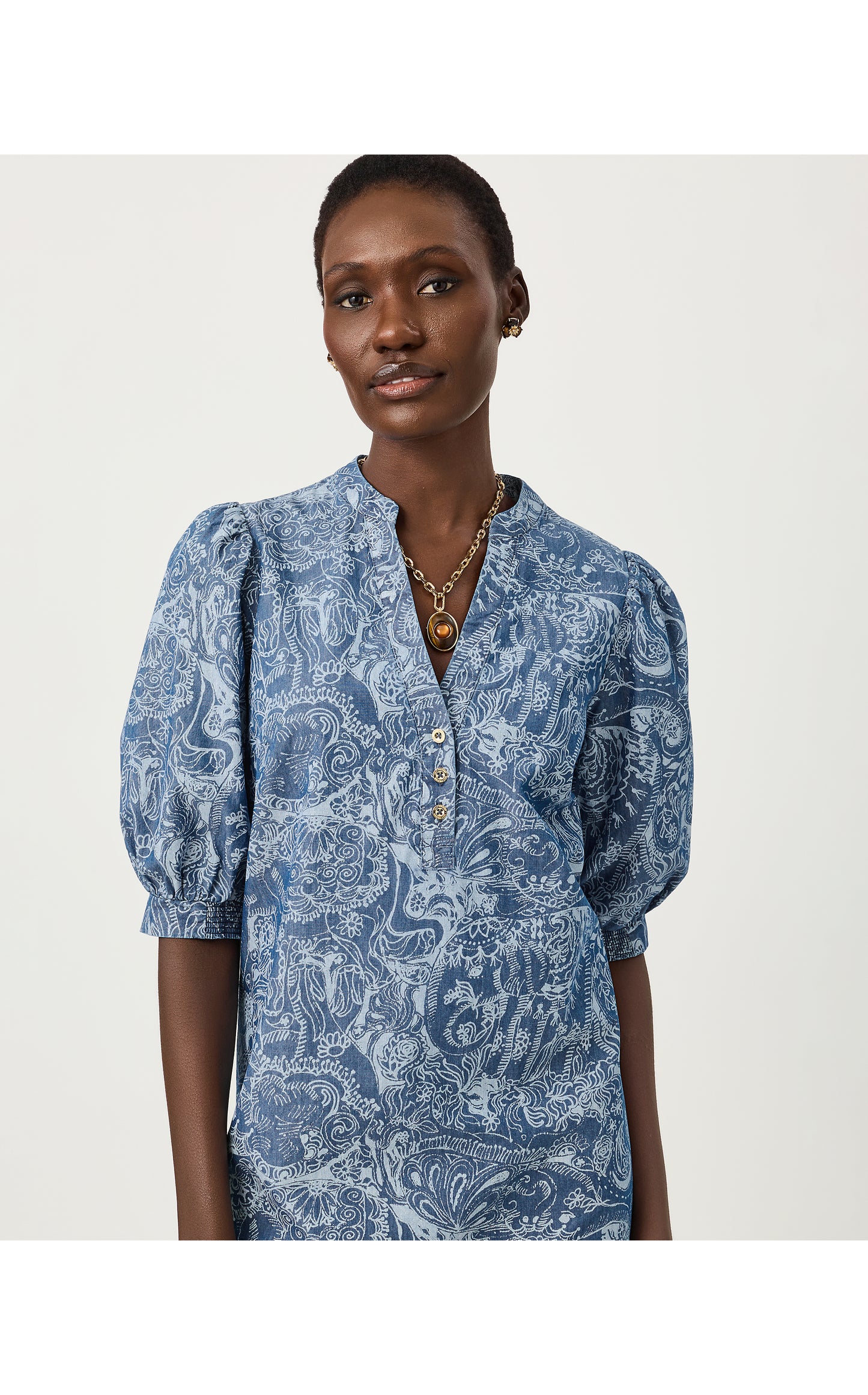 Mialeigh Dress - Indigo All Day - Paisley Parade