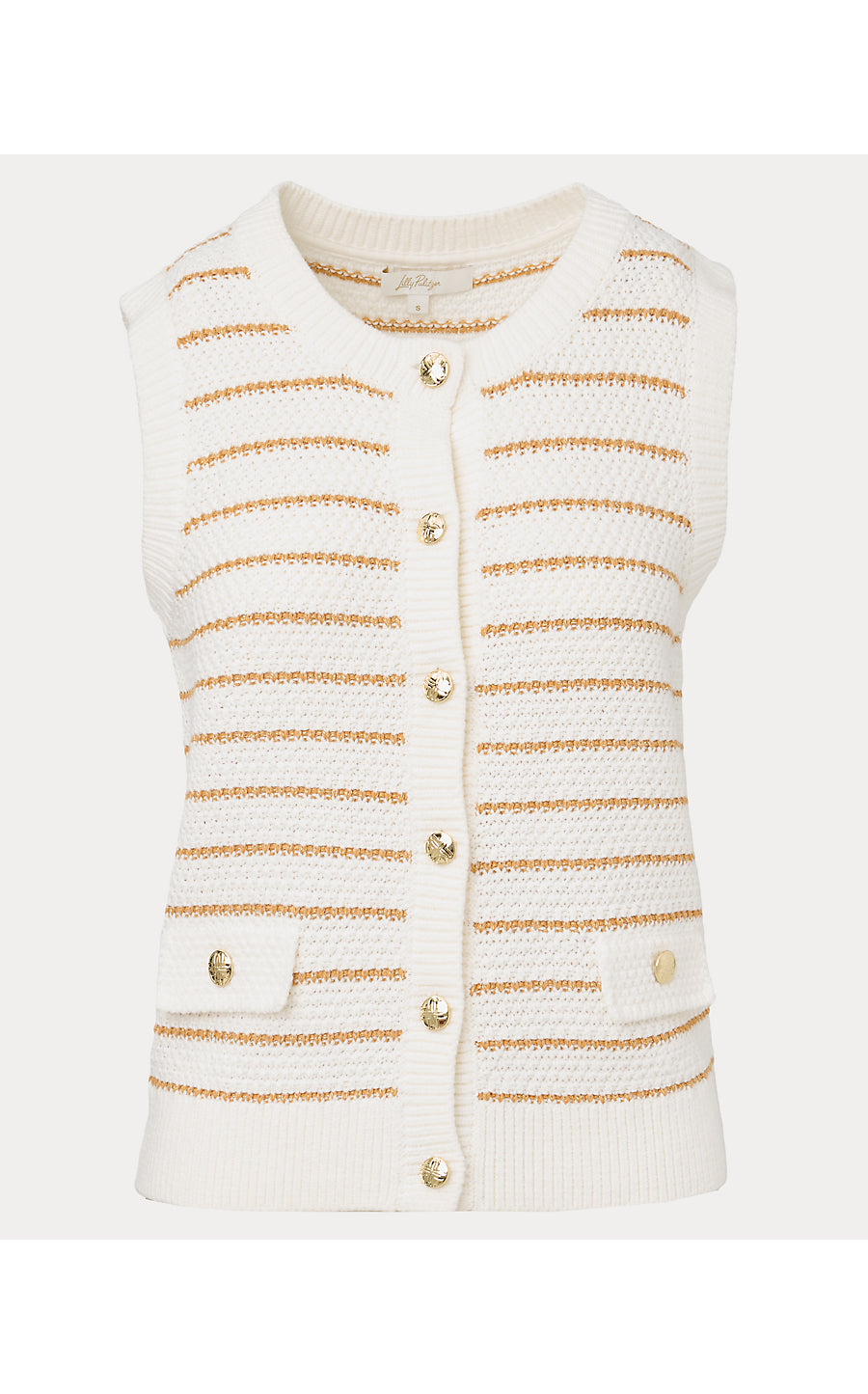 Shayna Sweater Vest - Palm Tree Stripe