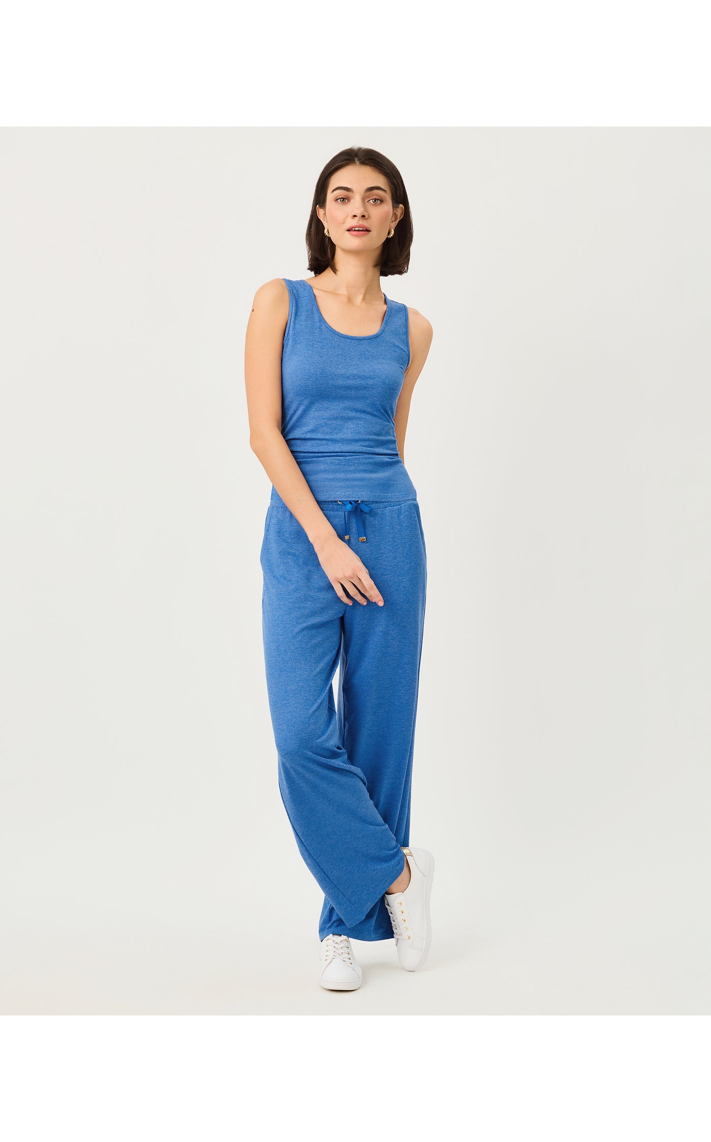 Marsaille Tank - Heathered Merriweather Blue