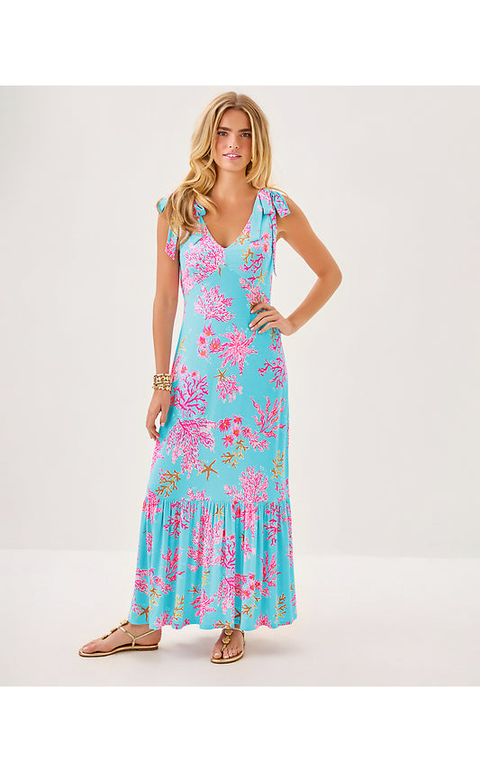 Aquinnah Maxi Dress - Royal Coral