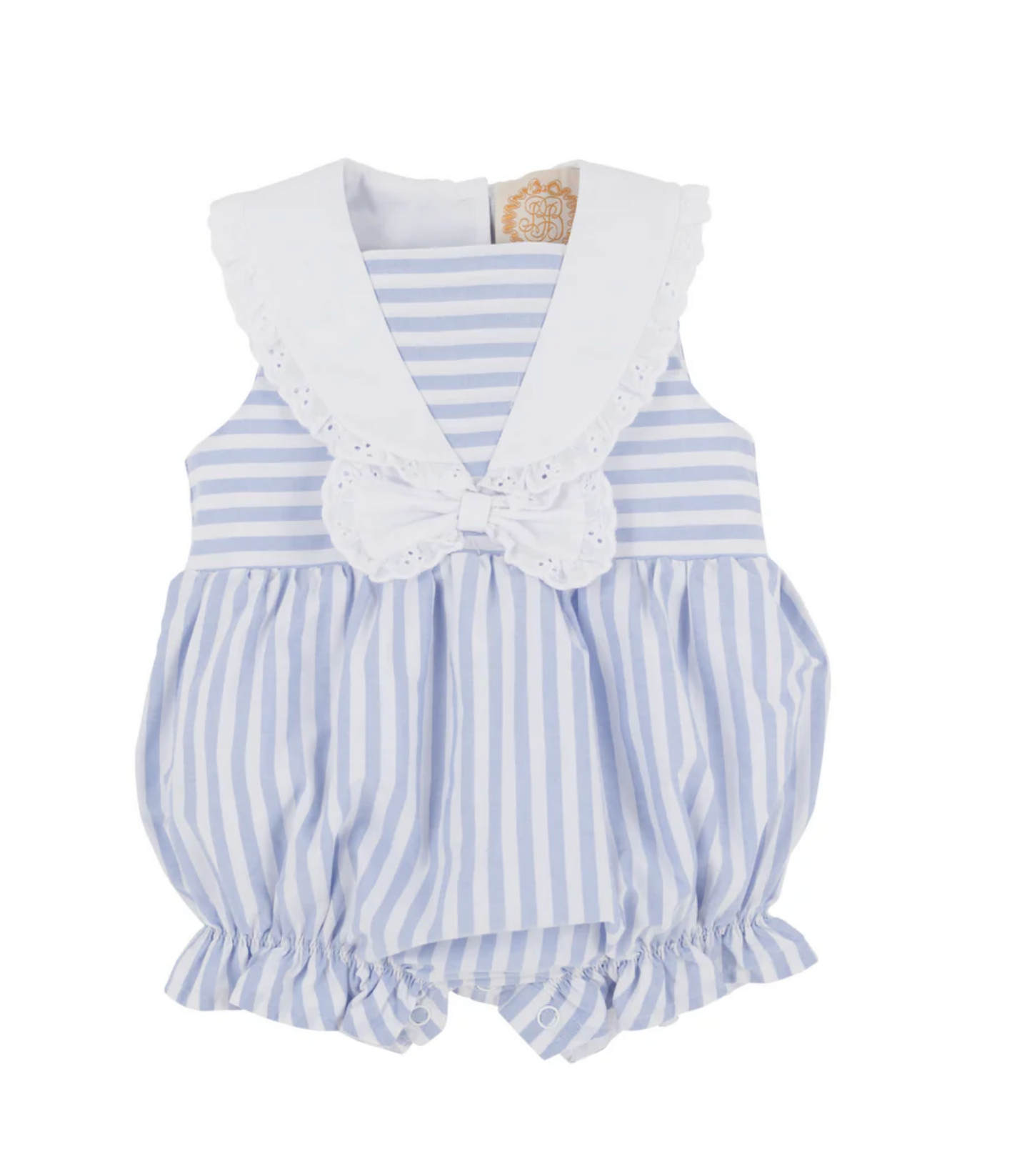 Blaine Bubble - Park City Periwinkle Stripe/Worth Avenue White