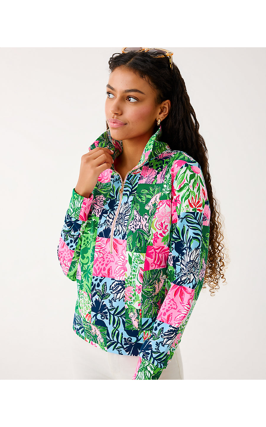 Eleni Pullover - Party Punch Patch