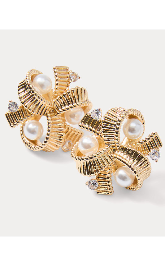 'Tis the Season Pearl Cluster Earrings
