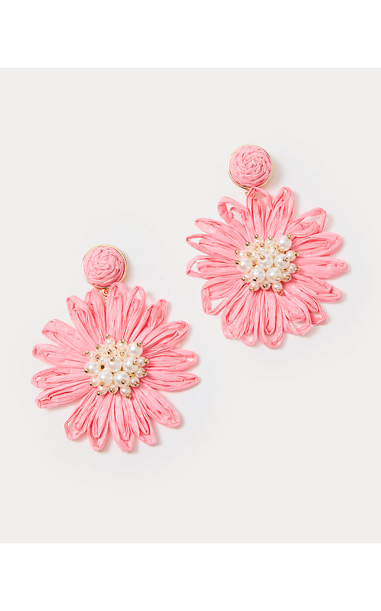 Bursting Blooms Earrings - Sorbet Pink