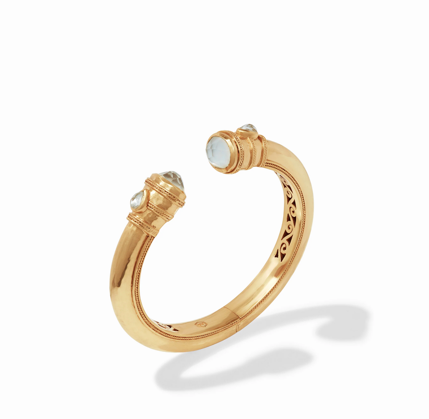 Cannes Demi Cuff	- Iridescent Clear Crystal