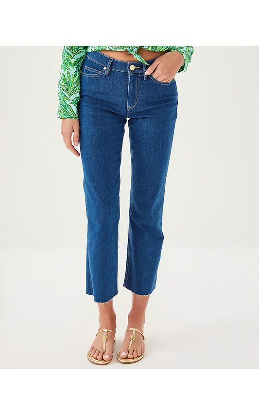 Lindessa Crop Jean - Medium Wash