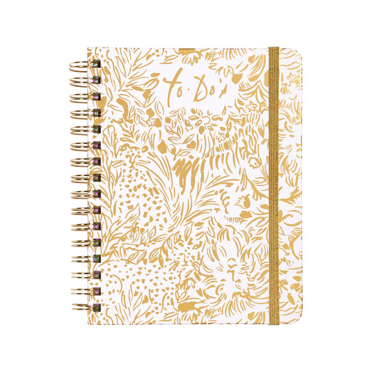 To Do Planner - Gold Metallic Dandy Lions