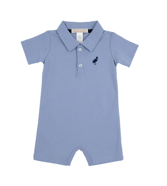 Sir Propers Romper - Pima - Park City Periwinkle/Nantucket Navy