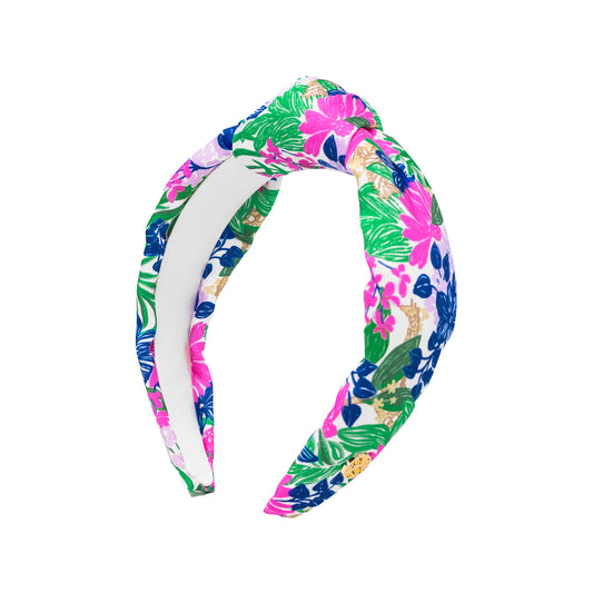 Slim Knotted Headband, Endless Summer Coconut
