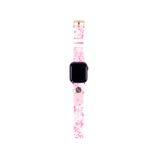 Silicone Apple Watch Band, Conch Shell Pink Burst