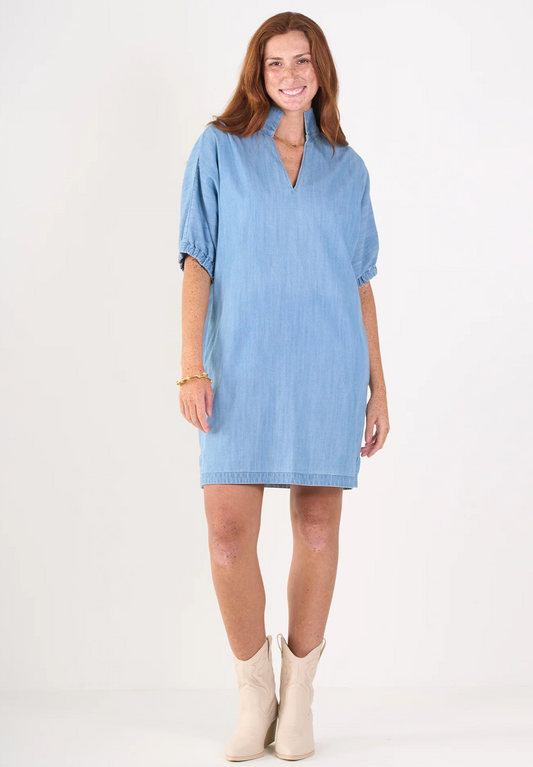 Poppy Dress - Denim Chambray