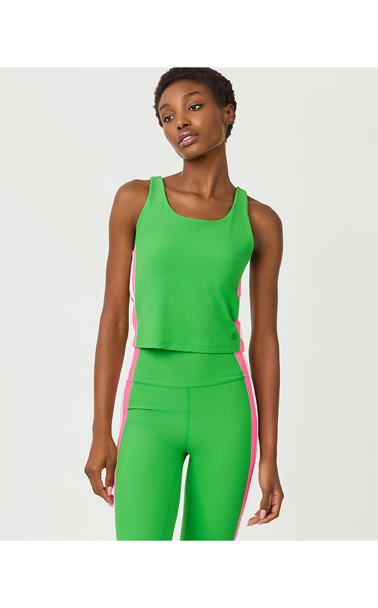 Ari Bra Tank - Putting Green - Colorblock Stripe