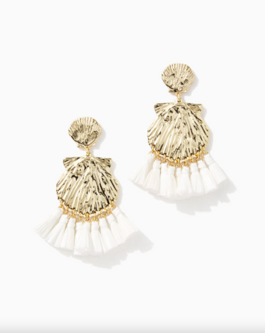 Sway With Me Earrings - Resort White