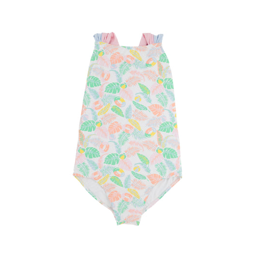 Seabrook Bathing Suit - Happy in Harbour Island/Palm Beach Pink and Buckhead Blue
