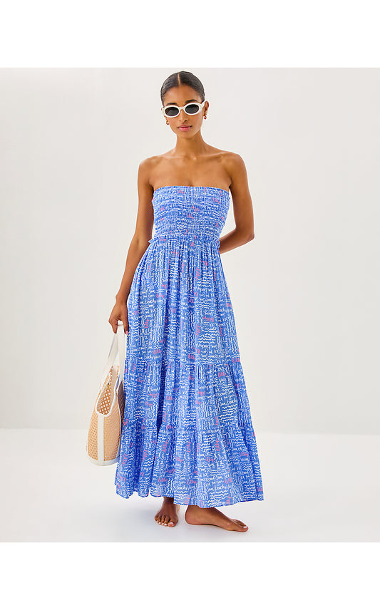 Anali Coveup Maxi - Sunswashed Blue Seacreats