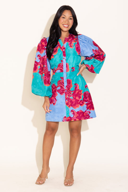 Athena Dress - Cactus Flower
