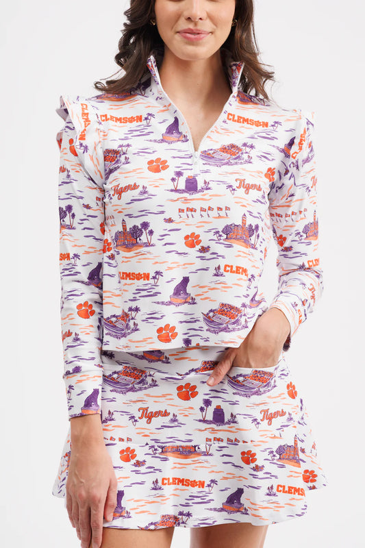 The Molly Skort - Clemson Toile