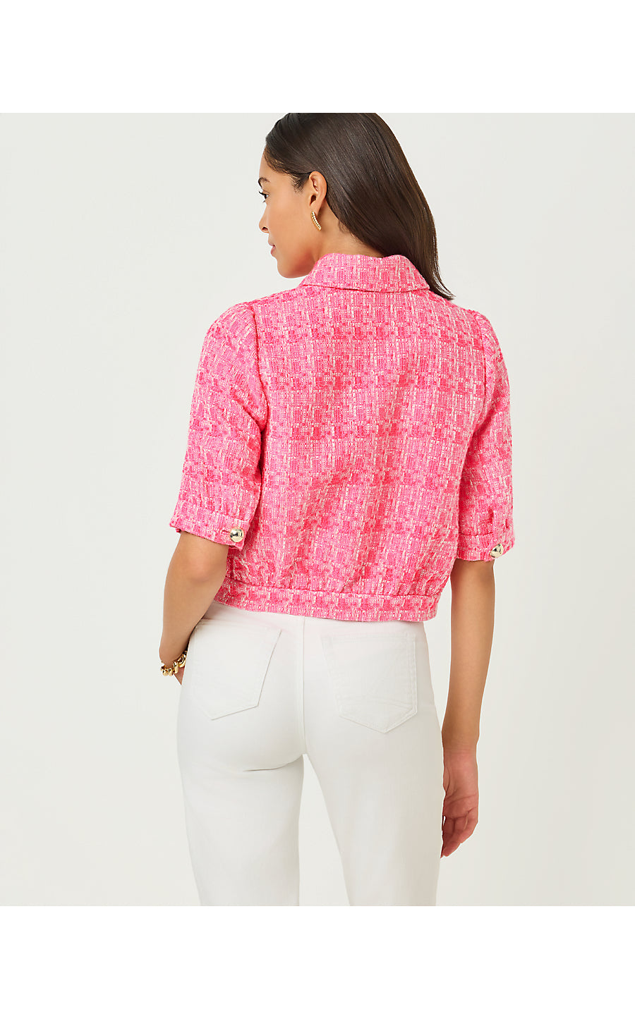 Marciana Boucle Jacket - Cherry Blossom Pink