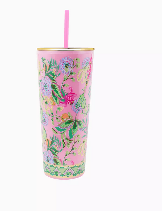 Tumbler With Straw Via Amore Spritzer