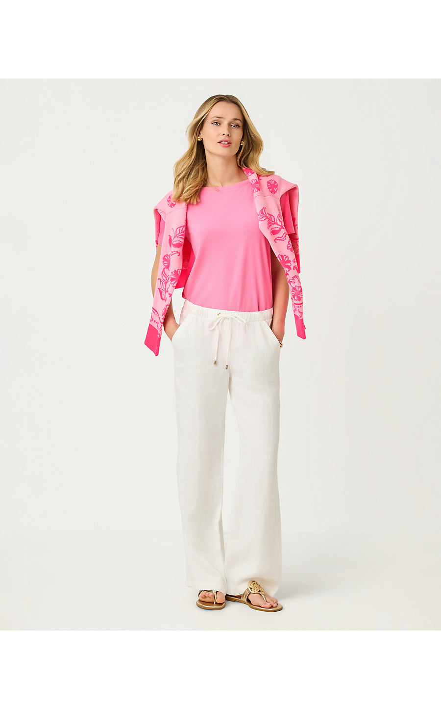 Brawley Linen Pant - Resort White