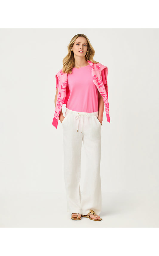Brawley Linen Pant - Resort White