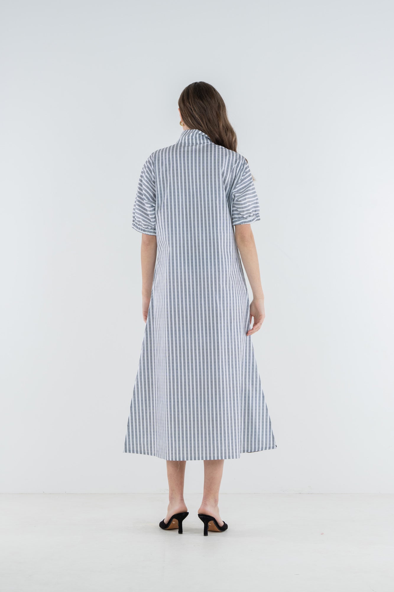 Poppy Maxi Dress - Black Stripe