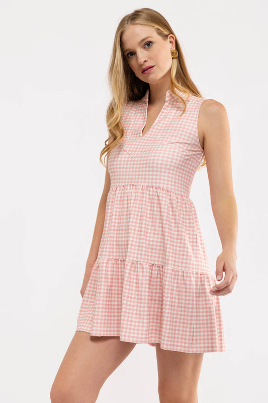 Tatum Dress - Pink Gingham
