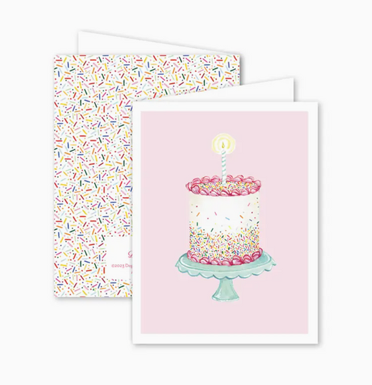 Funfetti Pink Cake | Single Card