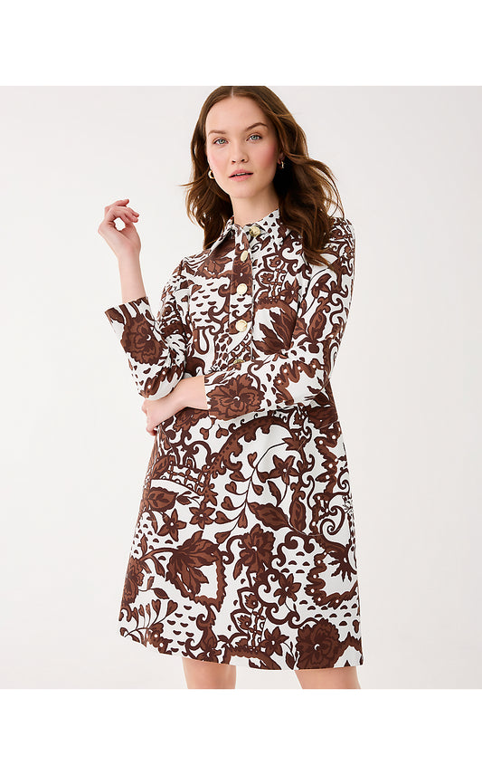 Gabi Dress - Beachcomber Brown - Spicy Socialite